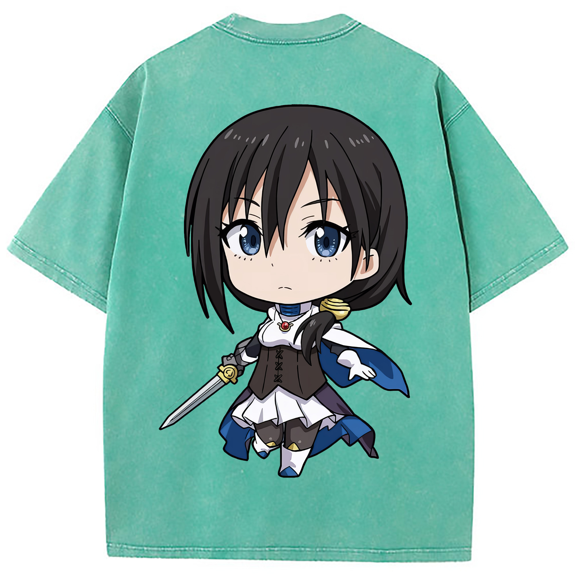 （画像用） 転スラ Regarding Reincarnated to Slime 綿100% ヴィンテージ風 半袖Tシャツ（背面プリント）